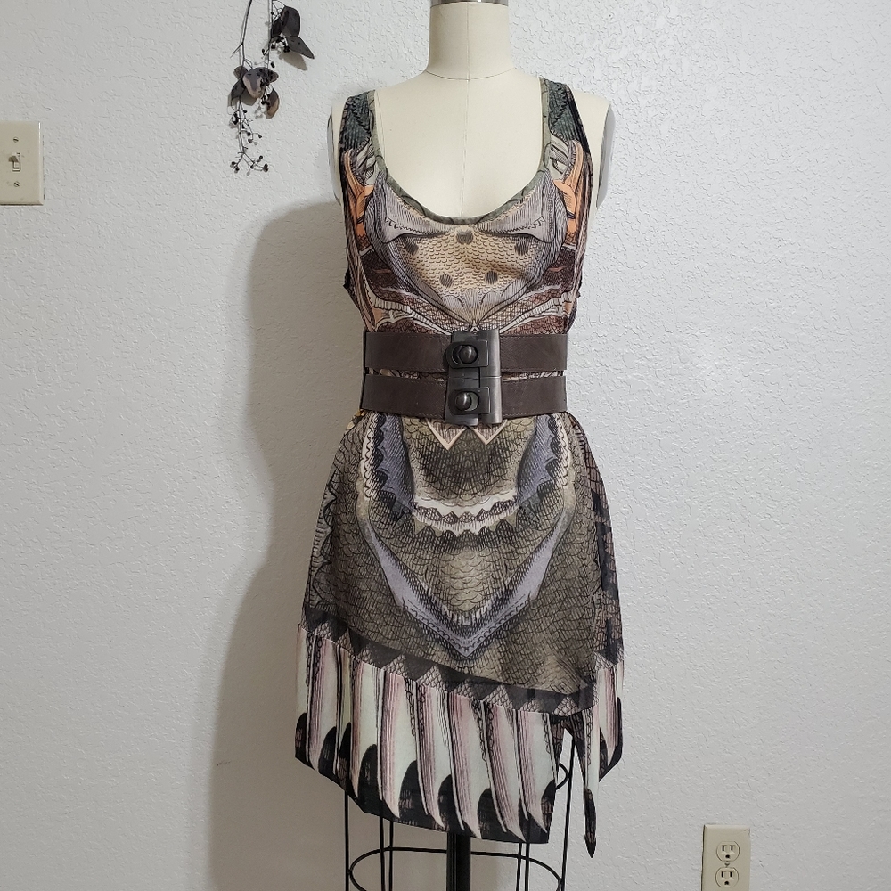 🌻Sheer Chiffon Surrealist Tunic